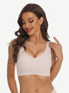 Soft-Touch Smoothing Fabric Fashion Elasticity Seamless Bra Lightweight