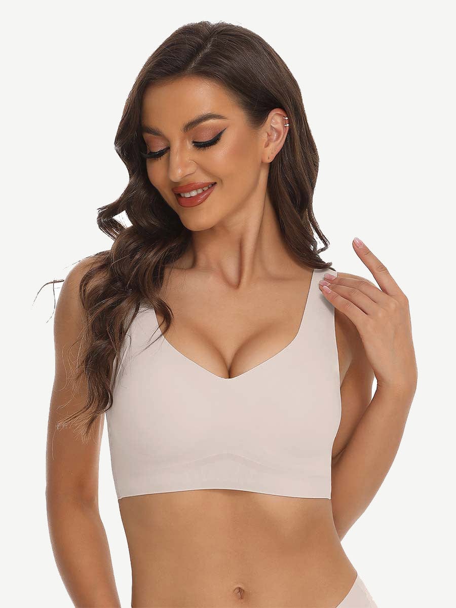 Soft-Touch Smoothing Fabric Fashion Elasticity Seamless Bra Lightweight
