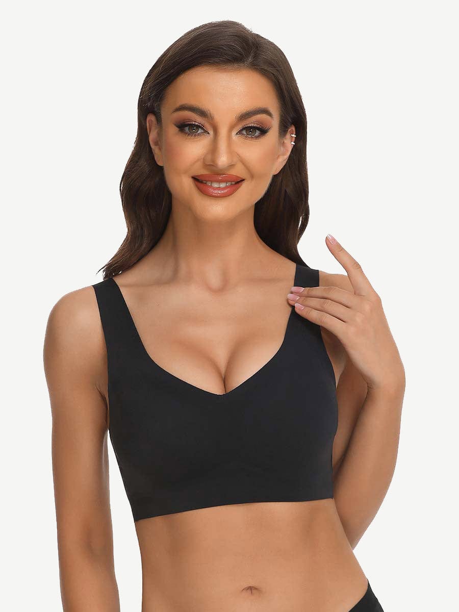 Soft-Touch Smoothing Fabric Fashion Elasticity Seamless Bra Lightweight