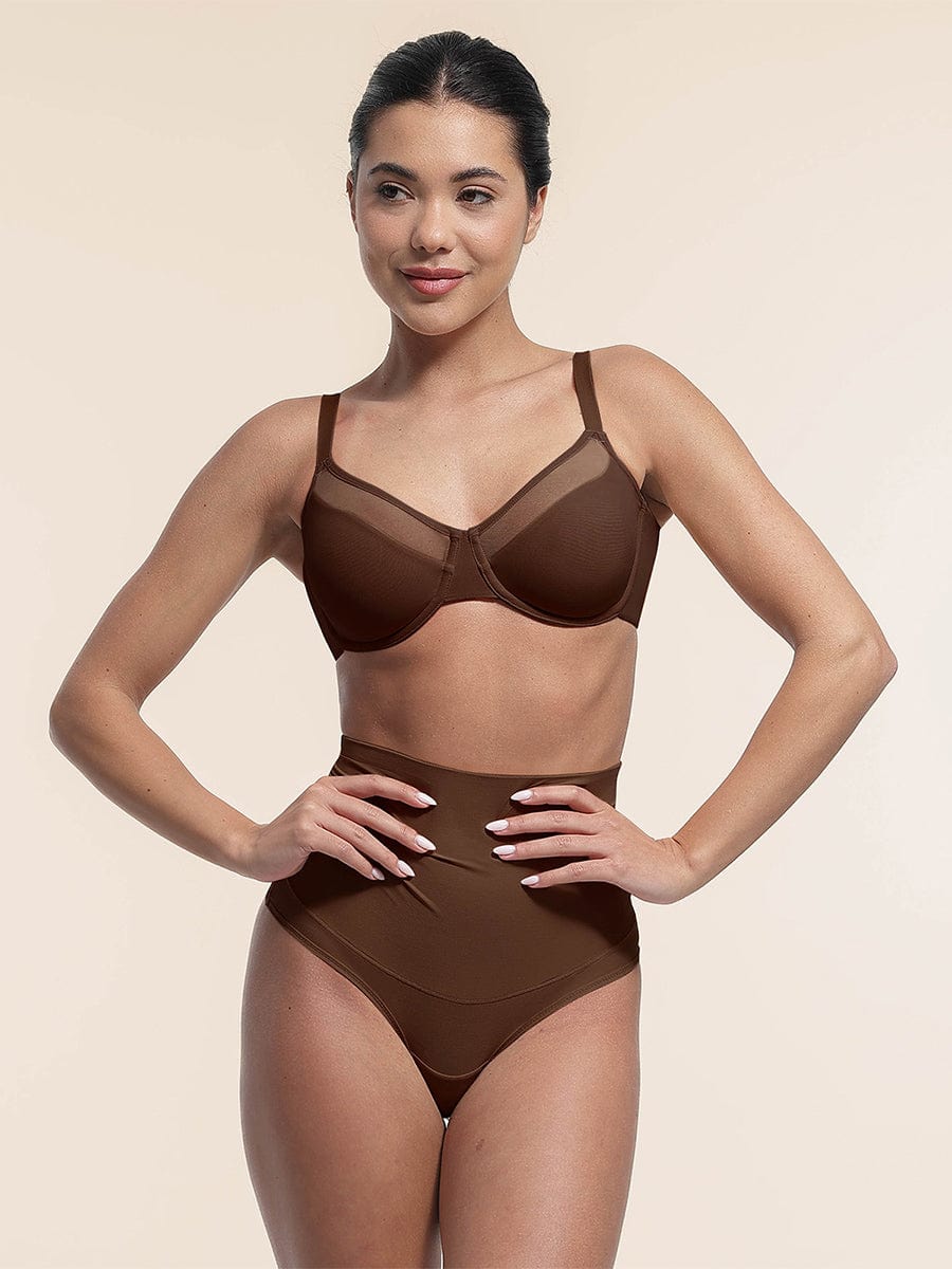 Sexy Mesh Full Coverage Unlined Underwire Bra with Adjustable Straps