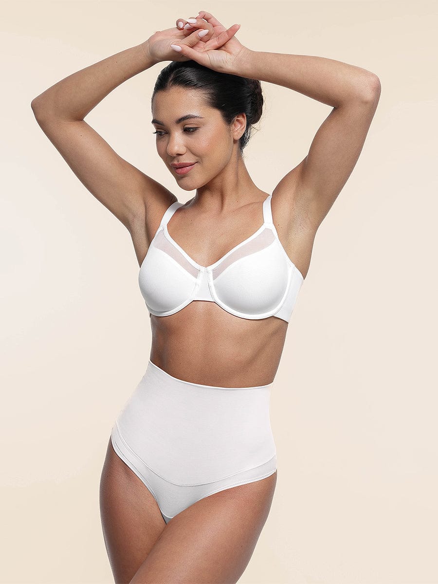 Sexy Mesh Full Coverage Unlined Underwire Bra with Adjustable Straps