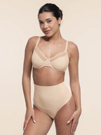 Sexy Mesh Full Coverage Unlined Underwire Bra with Adjustable Straps