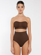 Seamless Strapless Wireless Breast Support Bra with Removable Cup Pad