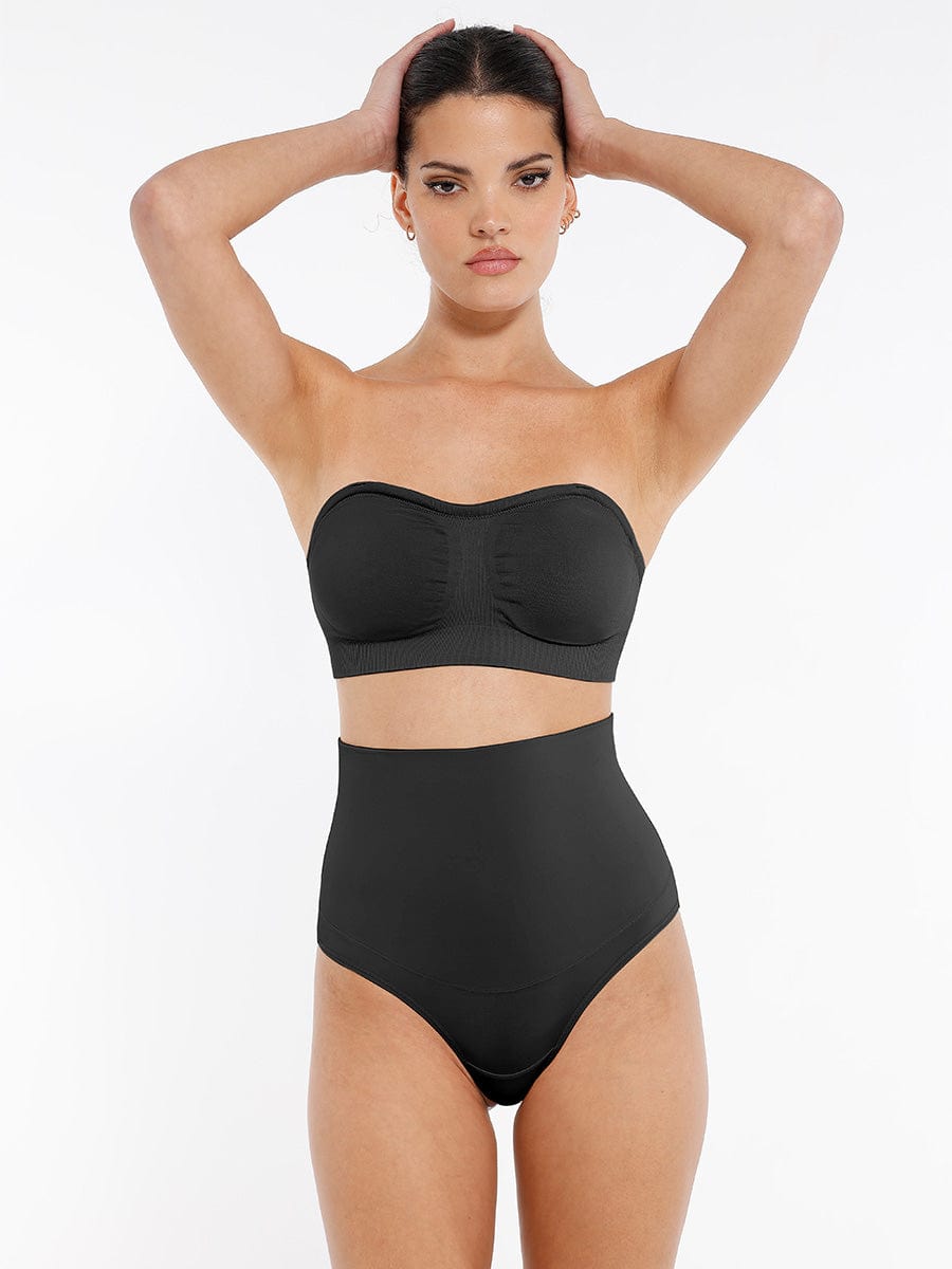 Seamless Strapless Wireless Breast Support Bra with Removable Cup Pad