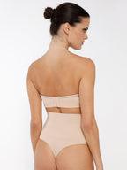 Seamless Strapless Wireless Breast Support Bra with Removable Cup Pad