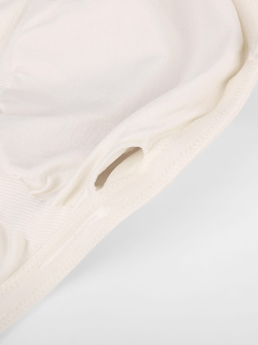 Seamless Strapless Wireless Breast Support Bra with Removable Cup Pad