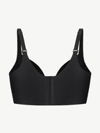 Black Underwire Push-Up Sculpting Uplift Hide Back Fat Full Coverage Bra