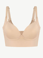 Skin Underwire Push-Up Sculpting Uplift Hide Back Fat Full Coverage Bra