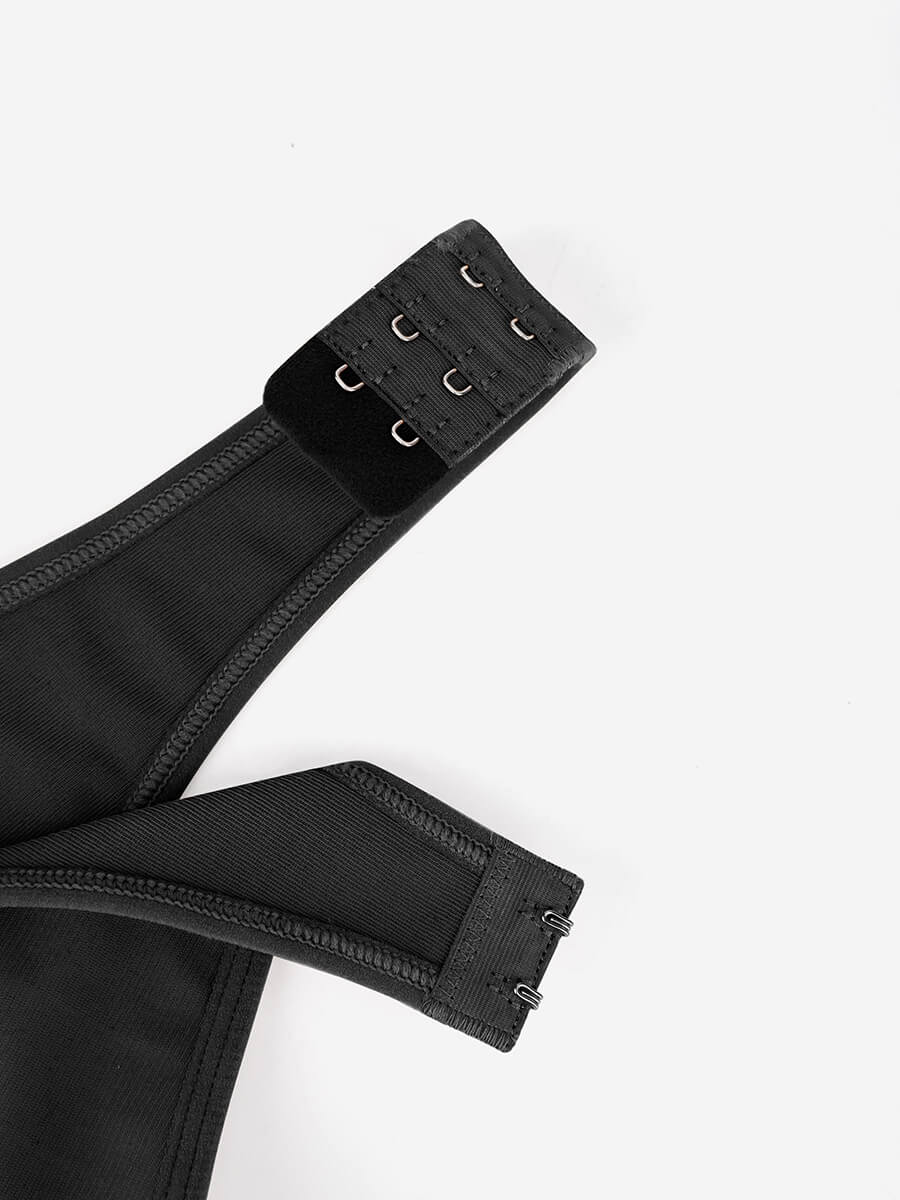 Adjustable Front Closure Post-Surgery Bra with Triple Hooks