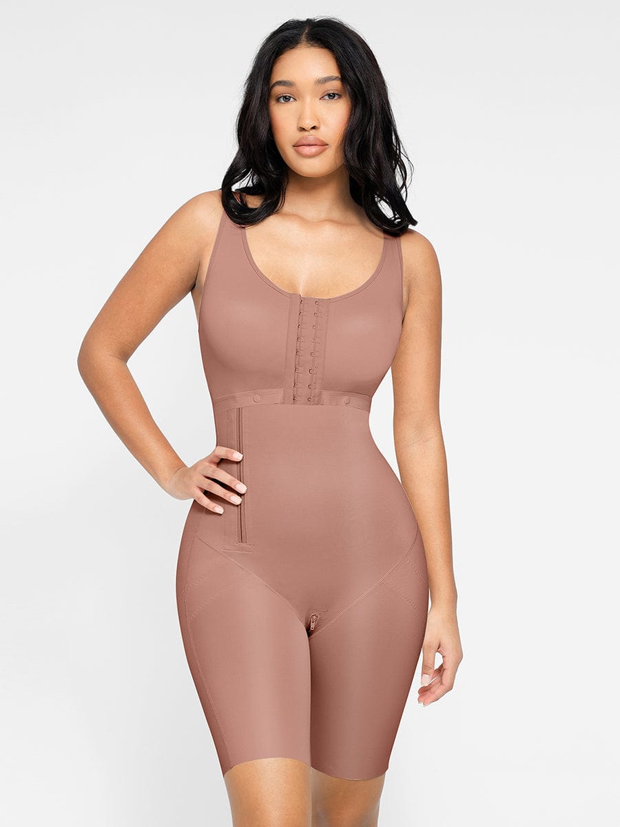 Post-Operative Breast-Covering Side-Zip Body Shaper