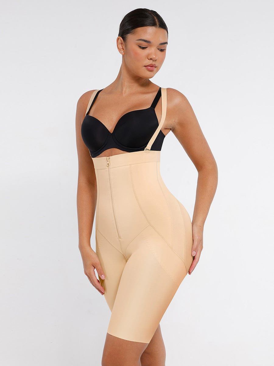 Body Shaper clips inside for post-operative wear and removable shoulder straps