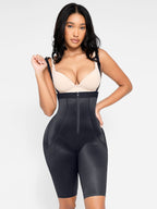 Body Shaper clips inside for post-operative wear and removable shoulder straps