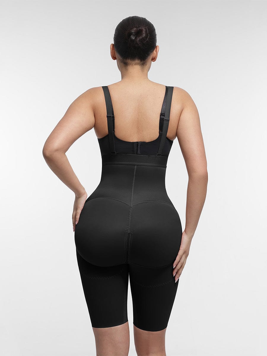 Body Shaper clips inside for post-operative wear and removable shoulder straps