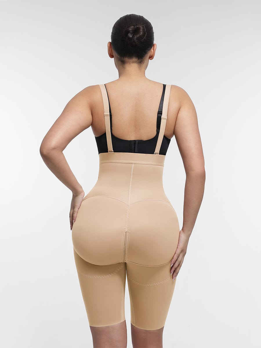 Body Shaper clips inside for post-operative wear and removable shoulder straps