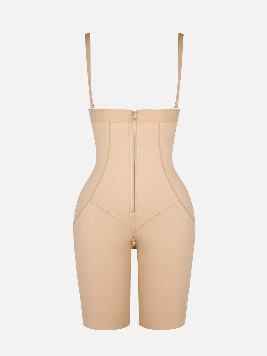 Body Shaper clips inside for post-operative wear and removable shoulder straps