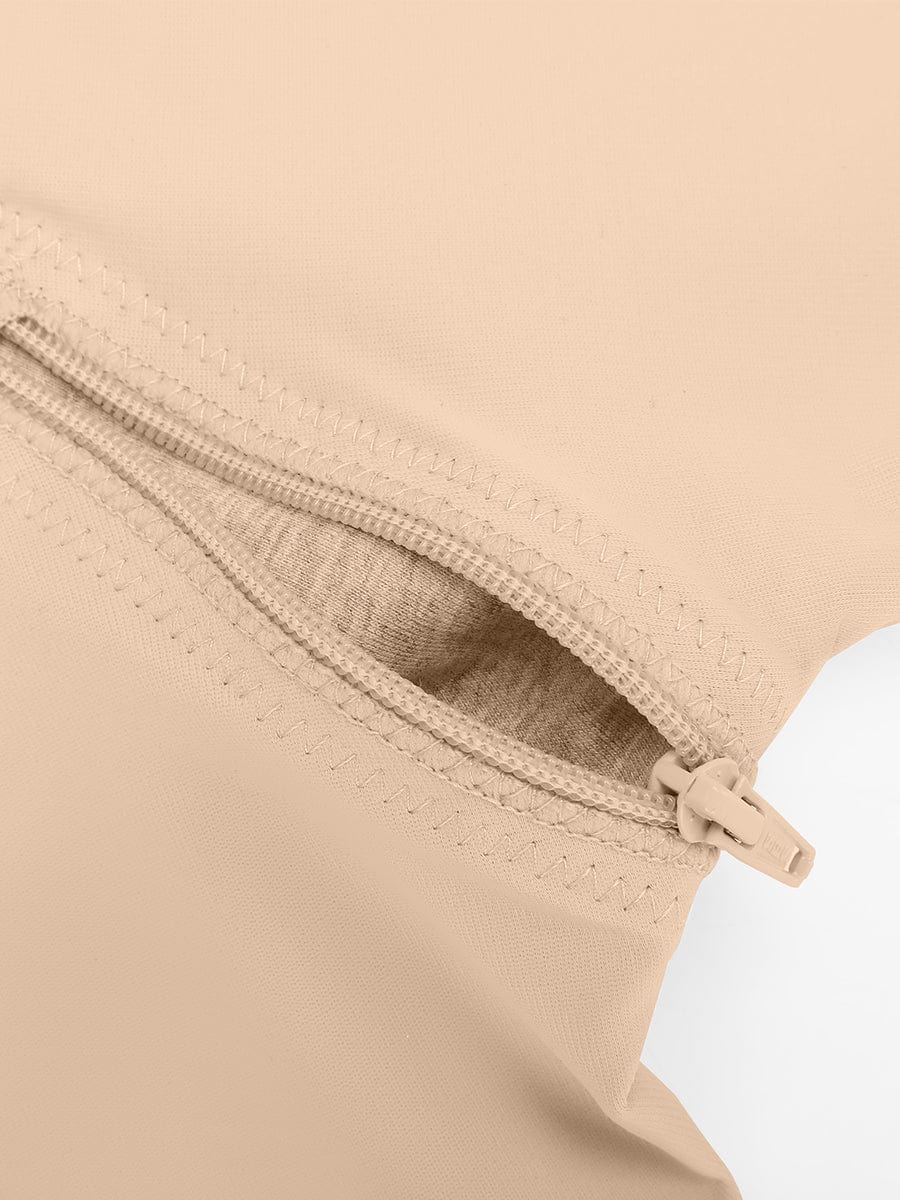 Body Shaper clips inside for post-operative wear and removable shoulder straps