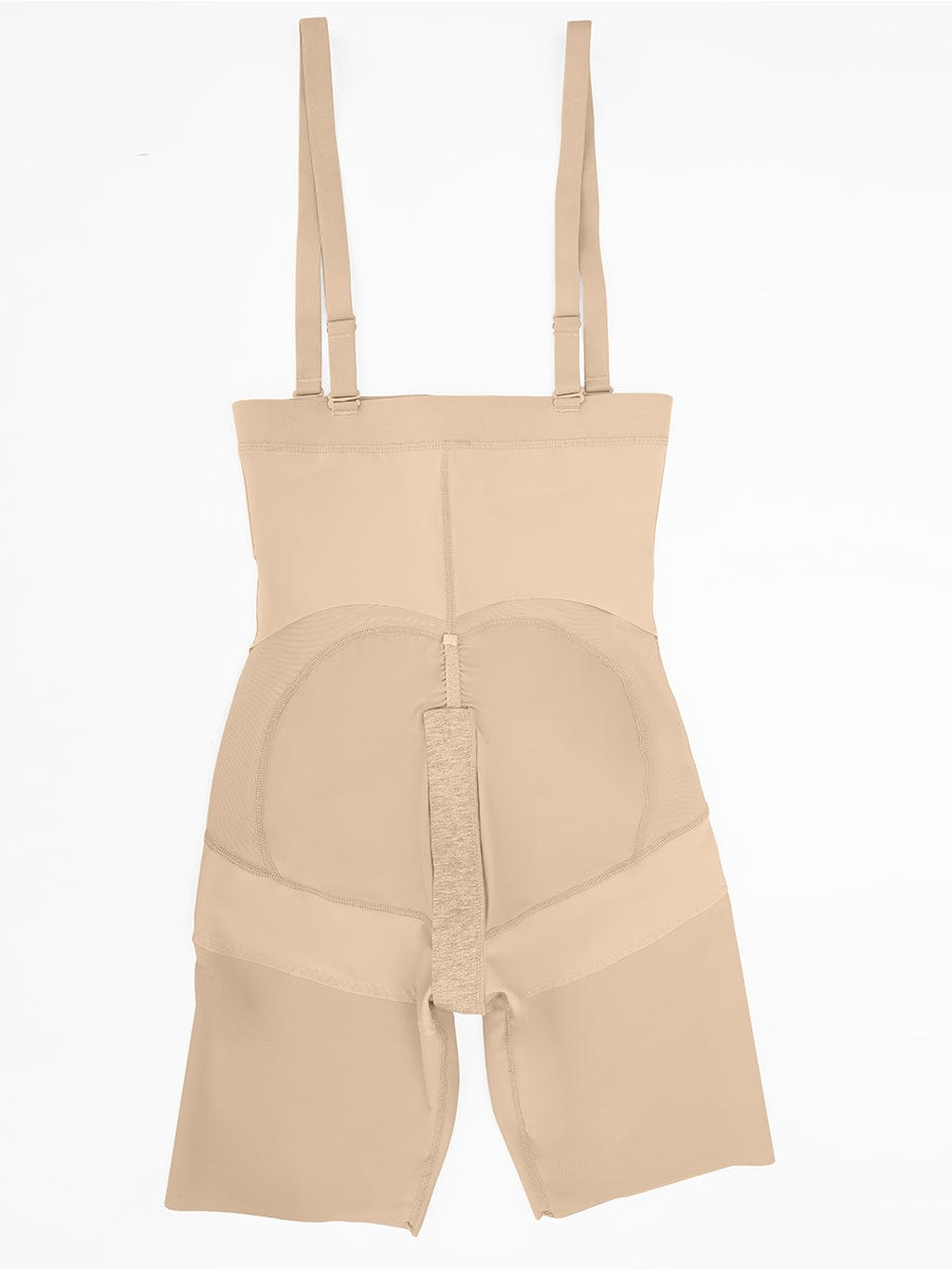 Body Shaper clips inside for post-operative wear and removable shoulder straps