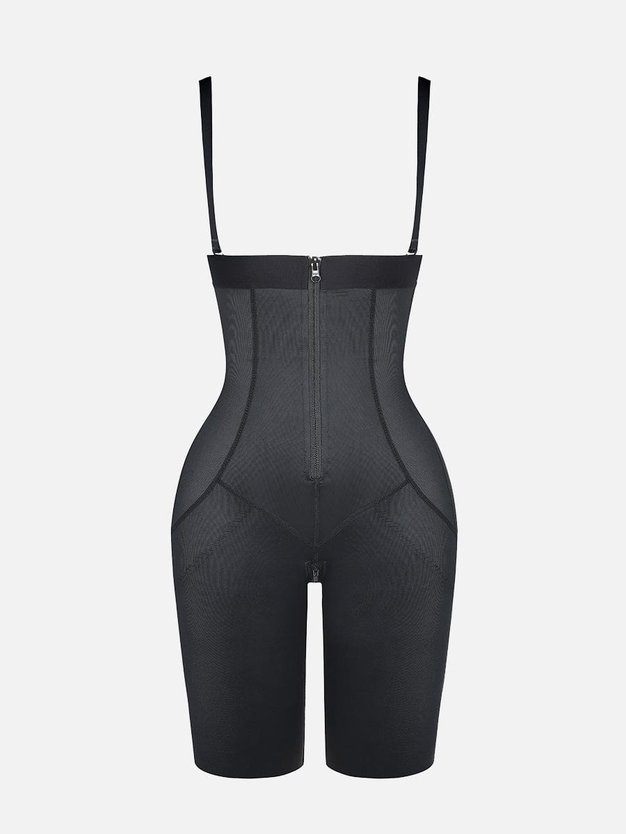 Body Shaper clips inside for post-operative wear and removable shoulder straps