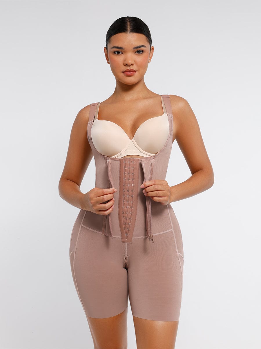 Post Surgery U-Shaped Bust Support Two Steel Bones Waist and Abdomen Control Shapewear