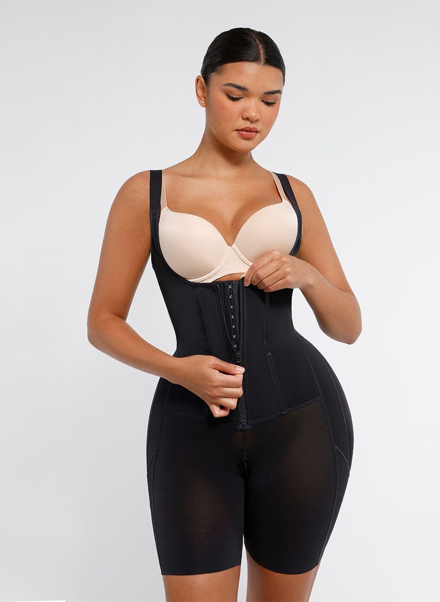 Post Surgery U-Shaped Bust Support Two Steel Bones Waist and Abdomen Control Shapewear