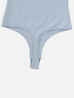 Square-Neck Short-Sleeve Tummy Control Bodysuit