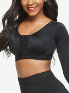 Post-surgical Crop Shapewear 3-Row Hooks Plus Size Instantly Slims