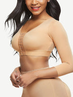 Post-surgical Crop Shapewear 3-Row Hooks Plus Size Instantly Slims