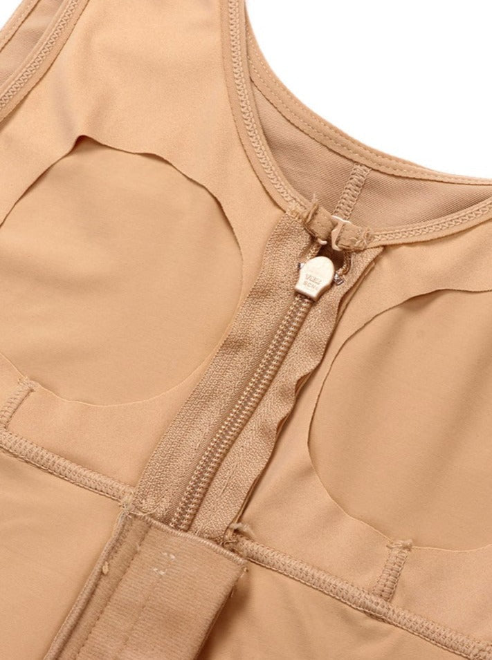 Good Quality Butt Lifter Abdominal Compression Zipper Curve Smoothing Full Body Shapewear