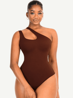 One-shoulder Cut Out Shapewear Bodysuit