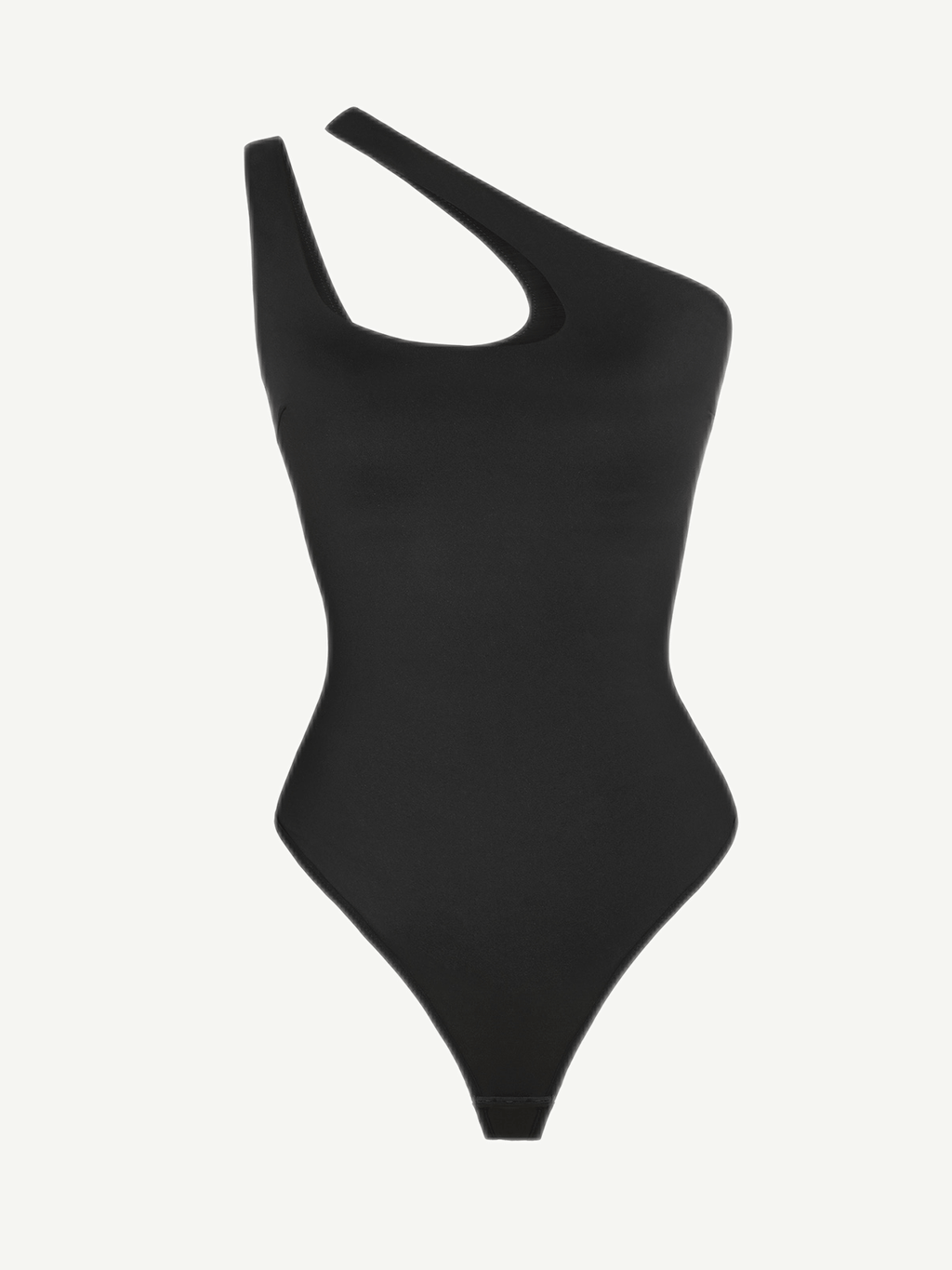 One-shoulder Cut Out Shapewear Bodysuit