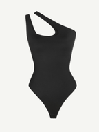One-shoulder Cut Out Shapewear Bodysuit