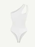 One-shoulder Cut Out Shapewear Bodysuit