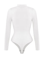 🌿Seamless Eco-friendly Turtle Neck Long Sleeve Thong Bodysuit