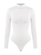 🌿Seamless Eco-friendly Turtle Neck Long Sleeve Thong Bodysuit