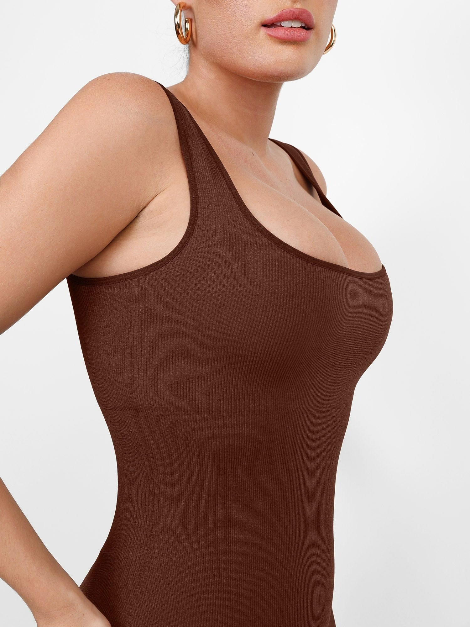 Seamless Square Neck One Piece Sport Jumpsuit