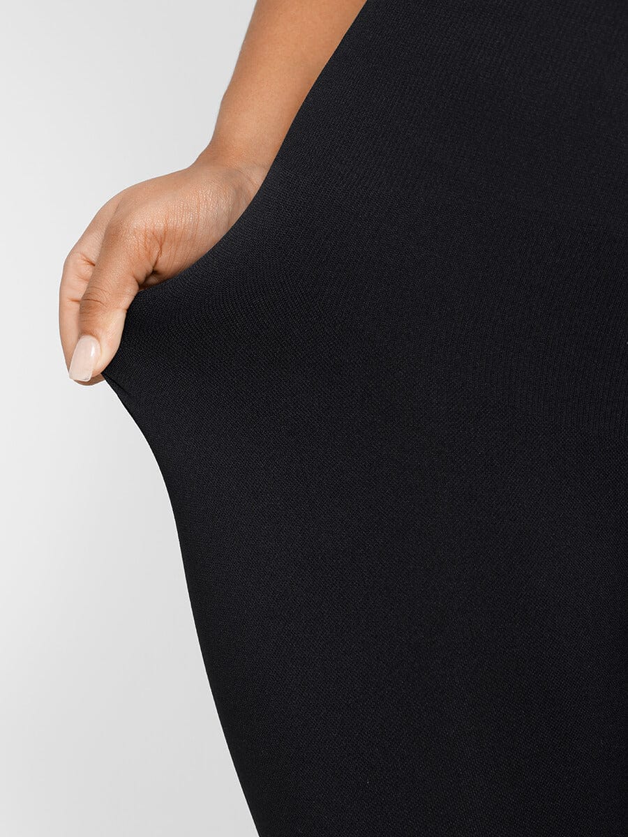 Seamless Square Neck U-Back Flared Jumpsuit