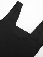 Seamless Square Neck U-Back Flared Jumpsuit