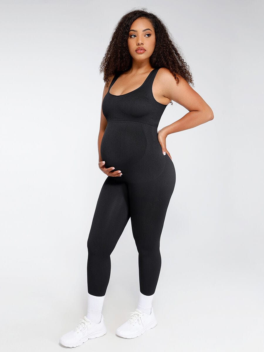 Seamless Eco-friendly🌿 Back Lifting Abdominal Supports Maternity Catsuit Jumpsuit
