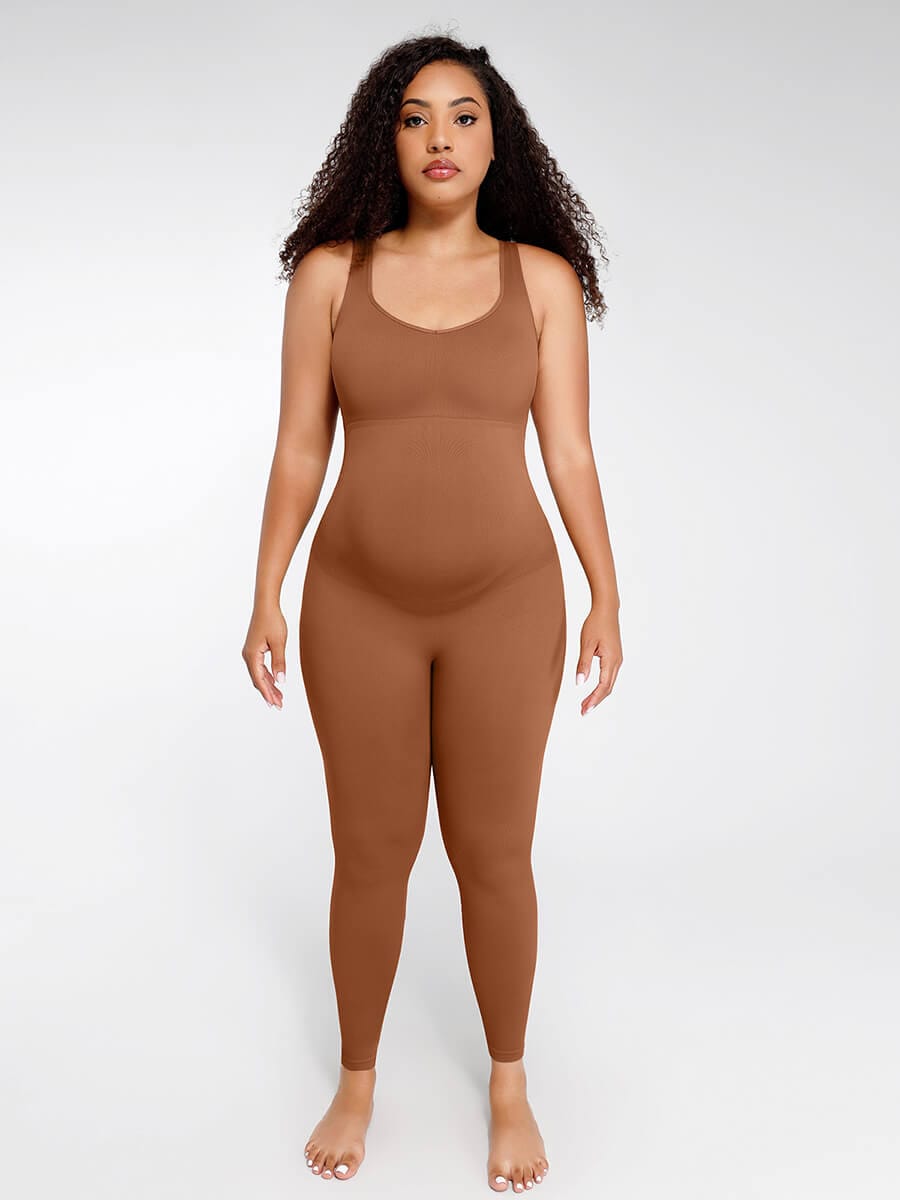 Seamless Eco-friendly🌿 Back Lifting Abdominal Supports Maternity Catsuit Jumpsuit
