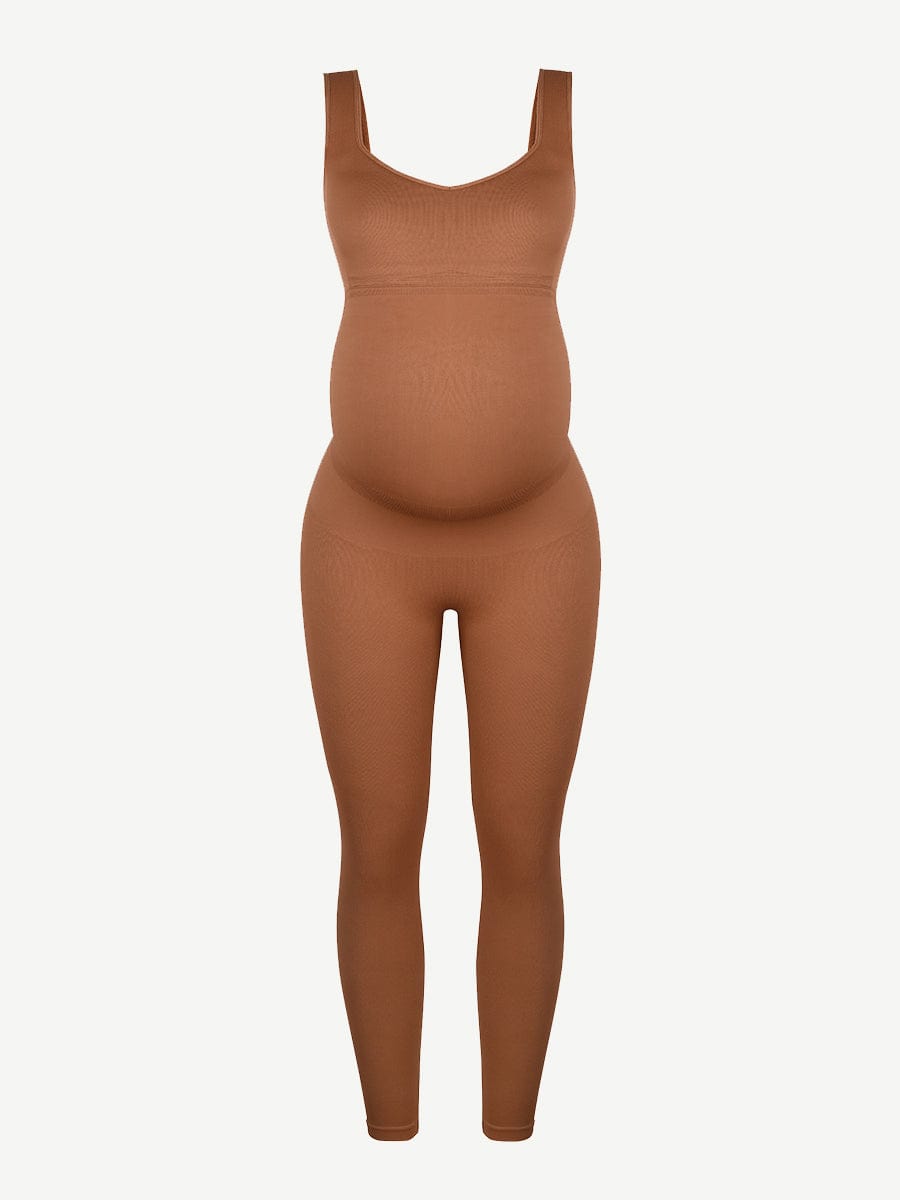Seamless Eco-friendly🌿 Back Lifting Abdominal Supports Maternity Catsuit Jumpsuit