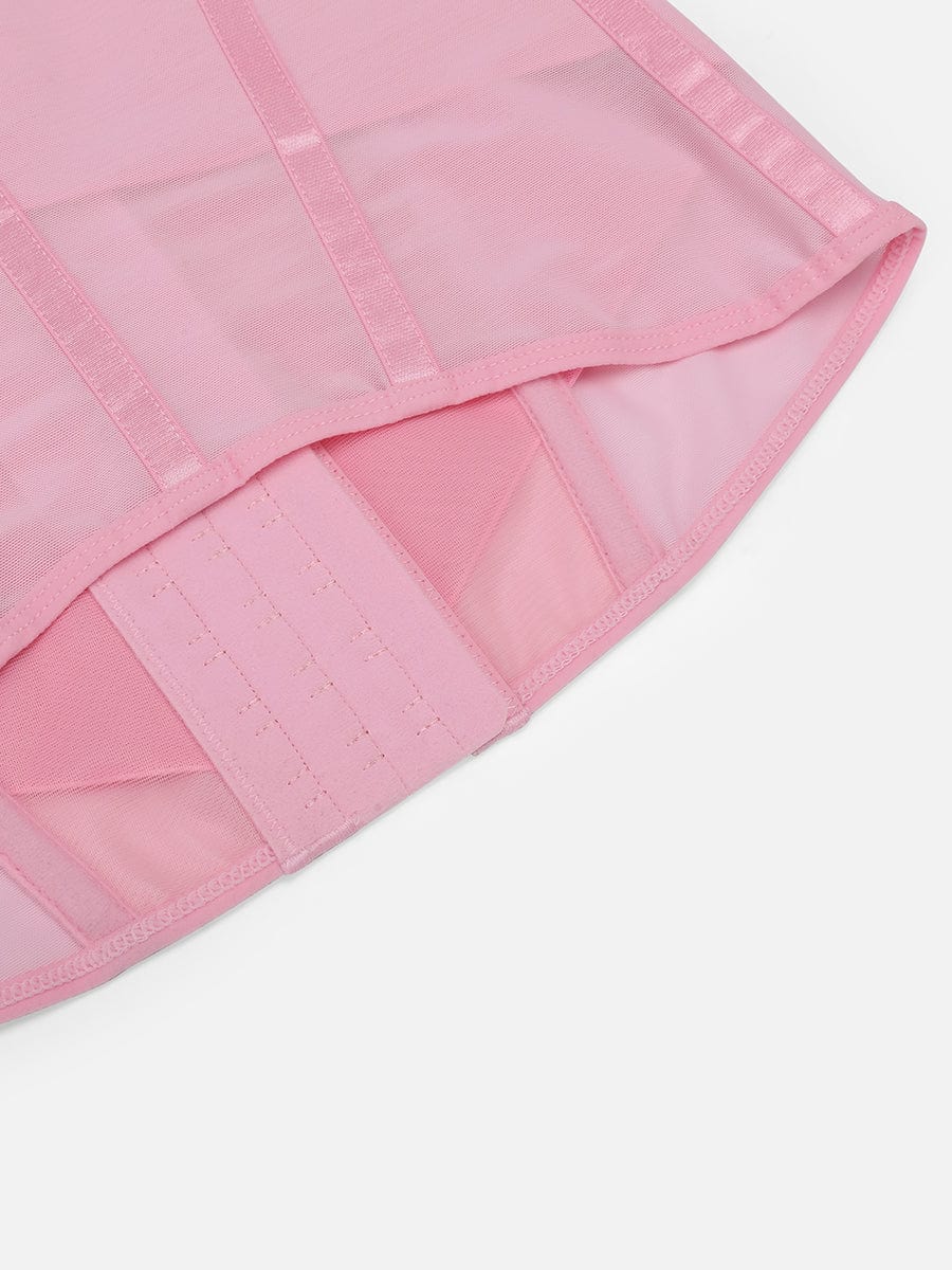 7 Steel Bones Waist and Abdomen Shaping Breathable Mesh Waist Trainer