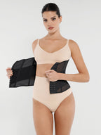 7 Steel Bones Waist and Abdomen Shaping Breathable Mesh Waist Trainer