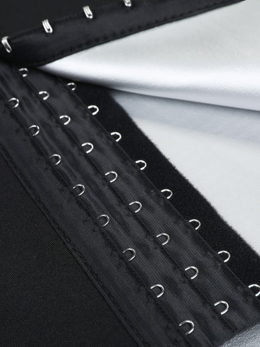 Blue Neoprene Shorts Hook And Eye Closure Cellulite Reducing