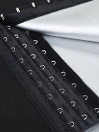 Blue Neoprene Shorts Hook And Eye Closure Cellulite Reducing