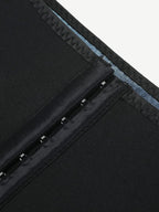 Blue Neoprene Shorts Hook And Eye Closure Cellulite Reducing